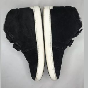 Rag & Bone Hightop Black Suede Sz 36.5 6.5 Sheep
